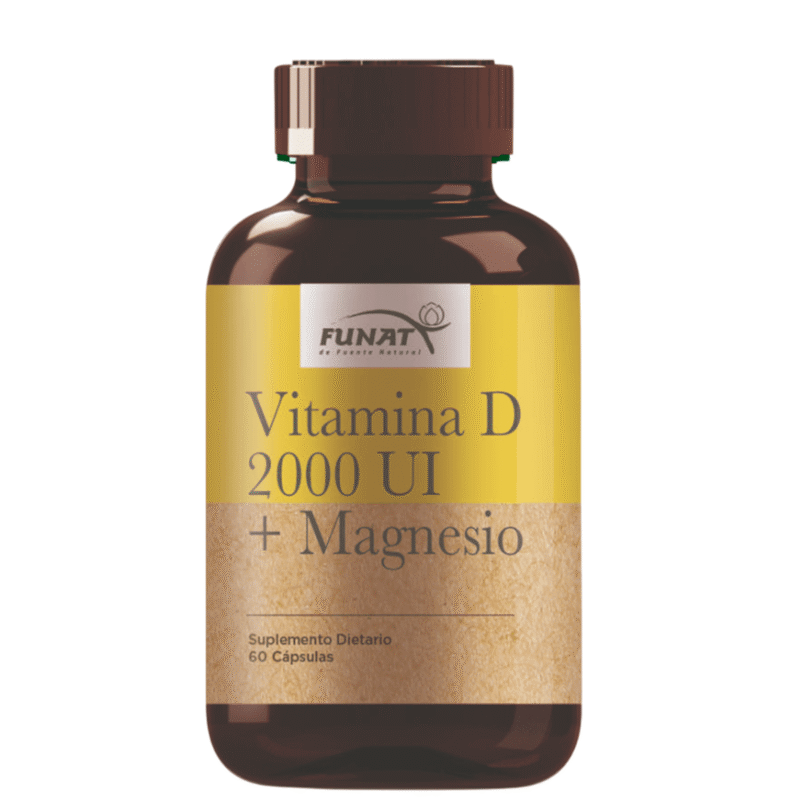 Vitamina D3 2000 Magnesio Funat Original X 60 Cápsulas