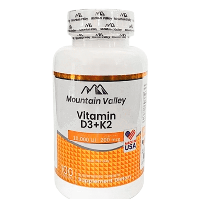 Vitamina D3 + K2 X100 Capsulas - Mountain Valley