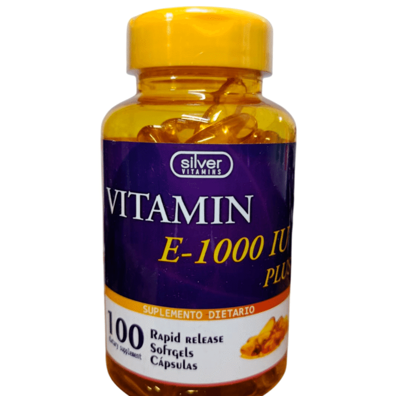 Vitamina E 1000 IU X100 Sofgels - Silver Vitamins Nutrition