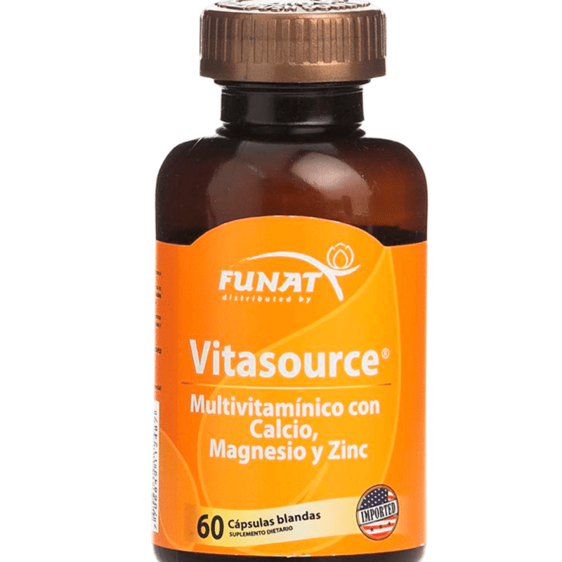 Vitasource multivitaminico con calcio magnesio y zinc x60 - Funat