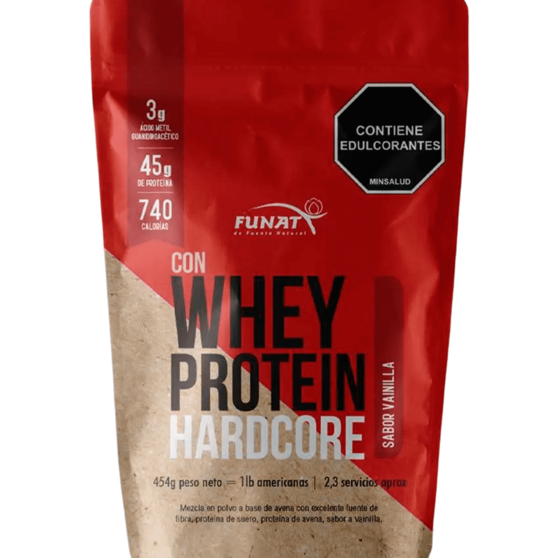 Whey Protein Hardcore vainilla 1 lb - Funat