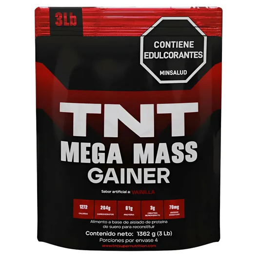 Proteína Mega Mass Gainer 3 Libras - TNT