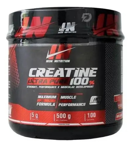 Creatina Ultra Pure 100% 100 servicios- Iron Nutrition