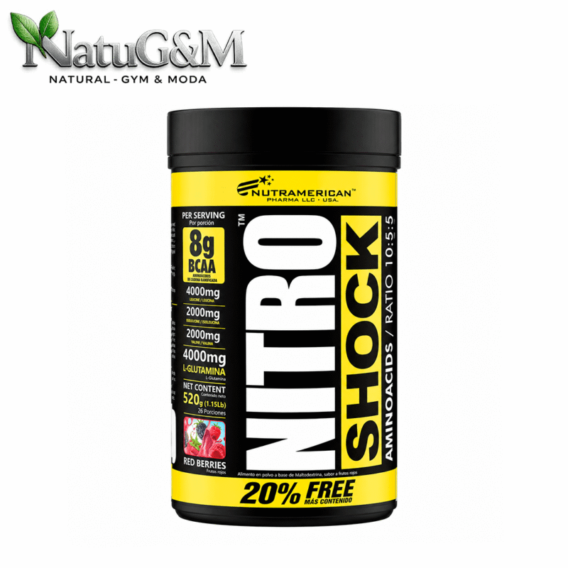 Nitro Shock Aminoácidos Ramificados y Glutamina - Nutramerica