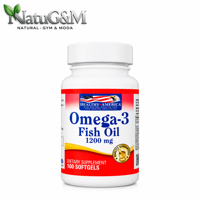 Omega 3 Fish Oil 1200 Mg 100 Capsulas Blandas - Healthy America