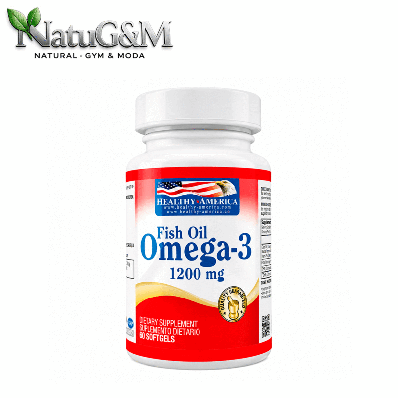 Omega 3 Fish Oil 1200 Mg 60 Capsulas Blandas - Healthy America
